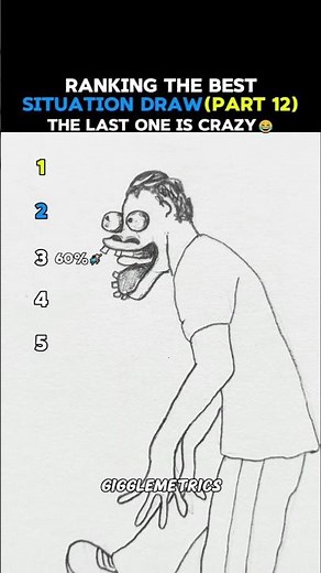 Ranking Funniest Drawings Part 12 The Last One is CRAZY 🤣 #shorts #drawing