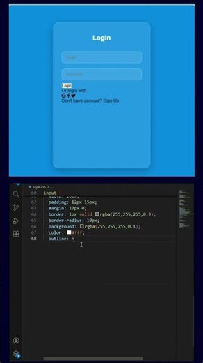 This Glass Login UI Feels Unreal 😮 (HTML & CSS)