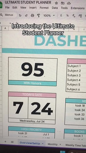 Introducing the Ultimate Student Planner with Dynamic Calendar & Grade Calculator