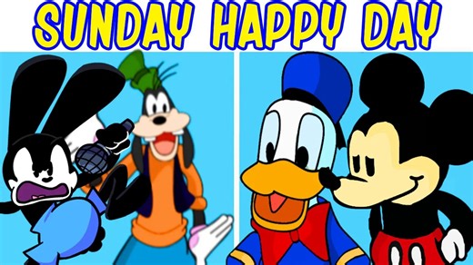 生草FNF MICKEY MOUSE SUNDAY HAPPY DAY NEW UPD GOOFYDONALD DUCK | SUNDAY NIGHT FNF