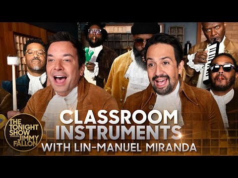 Lin-Manuel Miranda & Jimmy Fallon Perform ‘Hamilton’ Medley With Toy Instruments