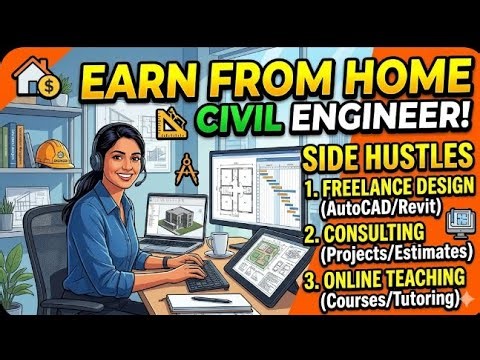How to Civil Engineer earn from home