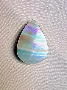 Mother of Pearl Teardrop Cabochon, Iridescent Shell Gemstone for Jewelry Making - Etsy Canada