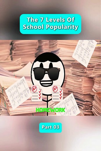 The 7 Levels of School Popularity (03) #Level #School #Popularity #FYP #Viral