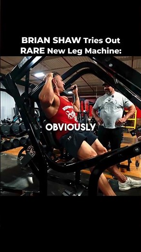 Brian Shaw Tries Rare Leg Machine… @StevenHarvalias