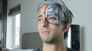 43K views · 76 reactions | I did a robotic inspired makeup look a couple of years ago and decided to recreate it on my brother Thanks James Banham for lending me your face | Vicky Banham | Facebook