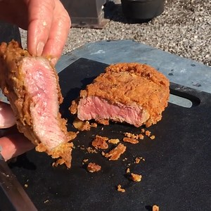 2.2M views · 51K reactions | Cowboy Makes Deep Fried Strip Steak! | Kent Rollins | Facebook