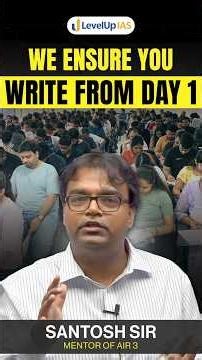 How LevelUp IAS Ensure That Beginners Start Answer Writing from Day 1? #shorts