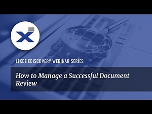 How to Manage a Successful Document Review