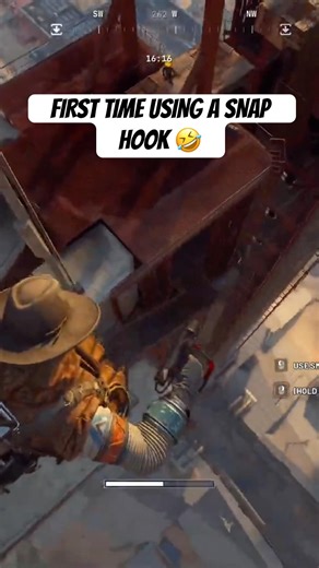 First time using a snap hook in Arc Raiders #arcraiders #gaming