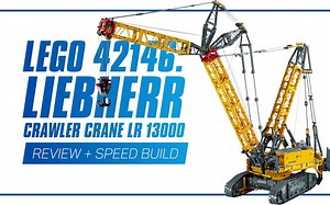 乐高42146机械系列利勃海尔履带式起重机LR13000快速拼搭
