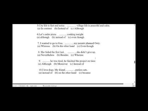 Transition words - contrast words - Quick and easy learning!!!