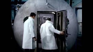 Early NASA space suit test - umbilical hose came unplugged & Jim LeBlanc was exposed to pure vacuum - the spit in his mouth started boiling away. They did an emergency repress, and he survived. (video: from Discovery Moon Machines series) | Col. Chris Hadfield