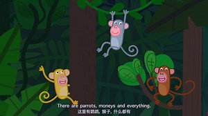 小猪佩奇里的儿歌 和小马佩德罗在丛林里 peppa pig jungle song 中英字幕