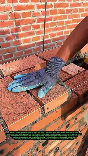 Precision Brickwork Skills #Brickwork #Masonry #USA
