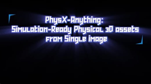 Dive into the future of 3D modeling with PhysX-Anything, a groundbreaking new framework from S-Lab, Nanyang Technological University, and Shanghai AI Laboratory!This work is transforming how we… | Daily Papers
