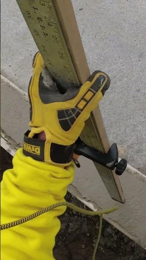 DeWalt Laser Level Makes Perfect Concrete Every Time #shorts