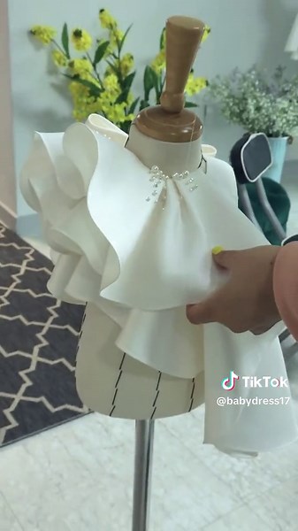 how a cute dress was made ❤️❤️#kids #fashion #baby #dress #cute #craft #making