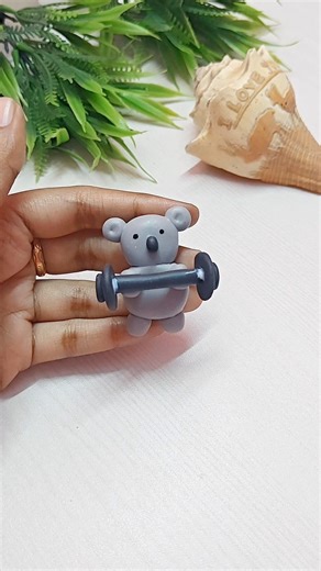 🐨🏋🏼‍♀️ #koala #clay #claycharms #clayart #clayvideos #homemadeclay #art #artist #fyp #fypシ #fy