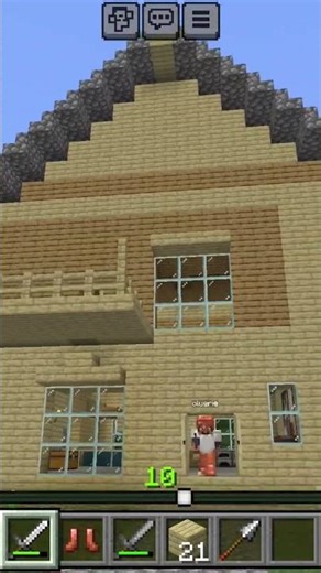 Minecraft multiplayer world, house build