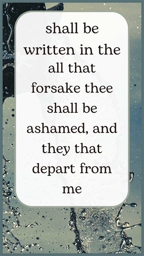 Bible Verse | Jeremiah 17:13 (KJV) | #bibleverseofthedaykjv