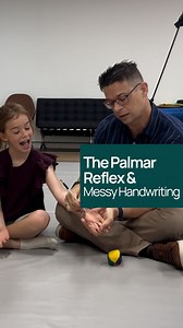 Messy Handwriting? Check This Reflex ✍️ If your kid avoids handwriting or their letters look like spaghetti, it could be due to an active Palmar Grasp Reflex 🧠🖐️ 👉 This reflex shows up when babies grip your finger tightly. Cute then, not so helpful now. ✅ How to test: Draw an X on your child’s palm, if the fingers curl, the reflex is still active. 🎯 Try these exercises: Squeeze a stress ball in the opposite hand while writing Use a massage gun on the palms for a couple of minutes daily Good 