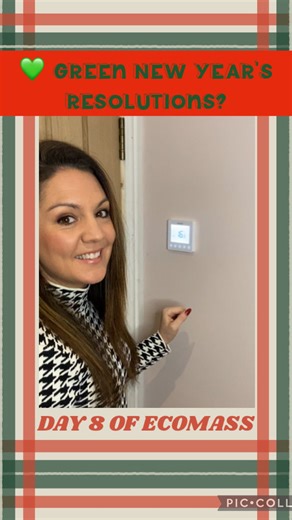 Laura tobin on Instagram: "Day 8 of EcoMass 💚 do you have a New Year’s resolution of being a little greener this year? Hopefully this post and the ones over the next few days will give you some top tips of where you can not just help to save the planet, but also save money. 🏡 Heating our homes Lower thermostat by 1° save 10 % emissions Set timer is on your heating Turn radiators off in rooms you don’t use 35% of our heat is lost through walls 25% is lost through roofs and 25% is Lost through d