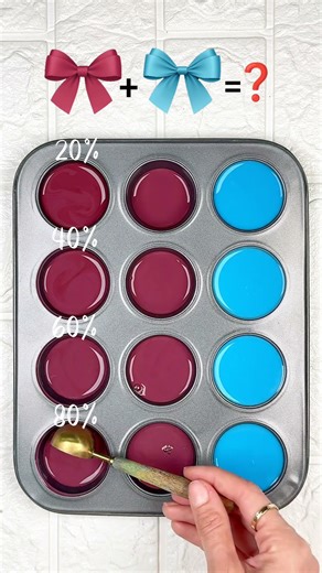 "Magenta to Blue Violet:4 Stunning Light Blue Blends"#colormixing #colorpalette #colormix #artshorts