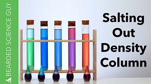 7K views · 48 reactions | Using the process of salting out you can create a three layer density column that can be mixed and will continue to separate into three distinct layers. | Bearded Science Guy | Facebook