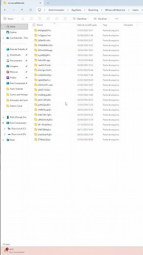 Where to find your Minecraft Bedrock map on your computer.