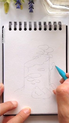 Wild Mossy Stump: Watercolor Tutorial Coming! 🌿