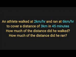 Grade 10 | Words Problem | Speed, Distance and Time.