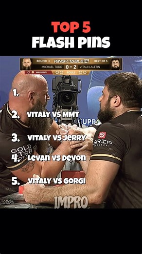 Top 5 Flash Pin In Armwrestling 🥶