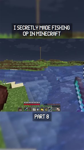 I Secretly Made Fishing OP In Minecraft! Part 8 #minecraft #wisp #mcyt #minecraftbut