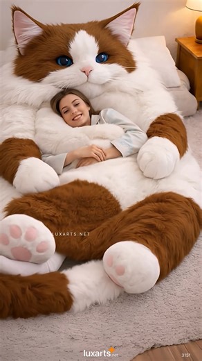 Cat sleeping bags 😱 So soft, so cozy. I need this now 💤❤️ | LuxArts