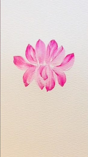 💖 How to paint a water lily! 🌸 #flower #painting #waterlily #relaxingvideos #tiktokart