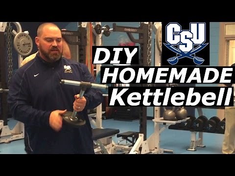 How to make a homemade DIY Kettlebell with Chad Scott Charleston Southern University