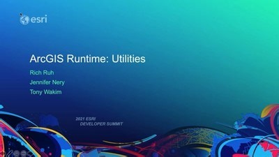 ArcGIS Runtime: Utilities