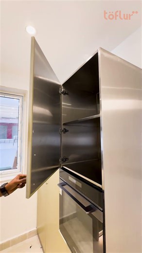 Why Stainless steel kitchens are the Future #modularkitchen #kitchentour #kitchen #modularkitchen