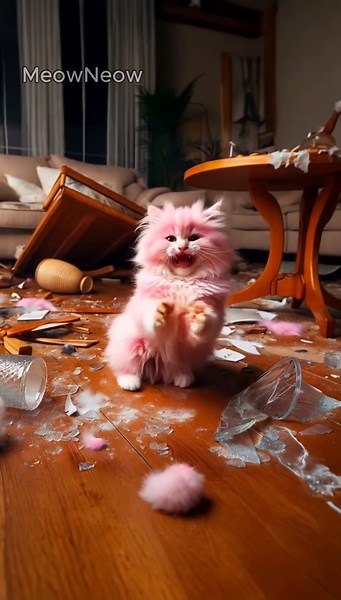 The Happy Cat in a Potion Frenzy - Cute AI Kitten Animation