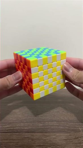 7x7 Rubik’s Cube The Days Checkerboard Pattern Transition! #rubikscube #shorts