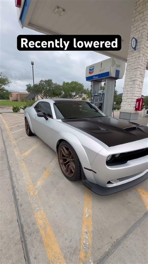 Lowered the Challenger on Eibach springs