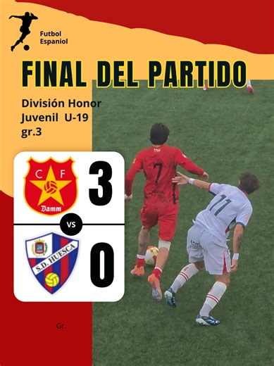 Resumen del partido CF Damm vs SD Huesca U-19