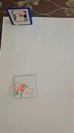 Mini Paper Flower Card #diy