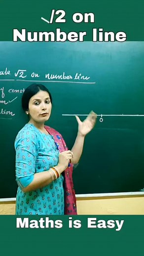 18K views · 453 reactions | Represent root 2 on number line #reels #math #maths #shorts #mathstricks #viral #numbersystem #numbers | Maths is easy | Facebook