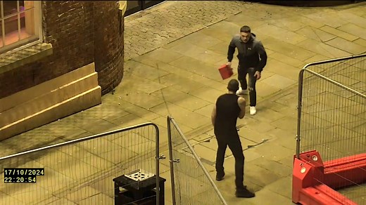This 'altercation' between two men outside a pub was captured on CCTV in Wrexham - and was played to a court before both of them were sentenced on Monday 🤦 Full story: https://www.leaderlive.co.uk/news/24943923.cctv-footage-altercation-outside-wrexhams-wynnstay-pub/ Video provided by Crown Prosecution Service | Leader Live