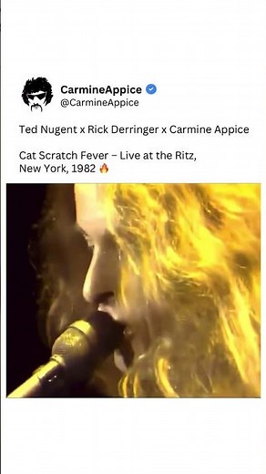 “Cat Scratch Fever” performed live at The Ritz in New York City in 1982 #classicrock #hardrock #nyc