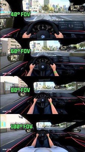 Testing every FOV angle - which one WINS #simracing #comparison #fov