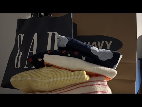 ASMR MALL TRIP | soft spoken, crinkly fabrics, store clerk roleplay, folding & bagging merchandise