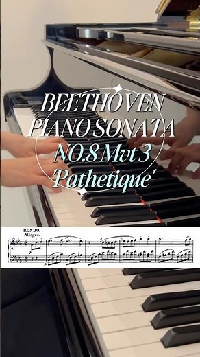 ⚡️ Beethoven Piano Sonata No.8, III.Rondo: Allegro ‘Pathetique’ (베토벤 소나타 8번, 비창 3악장)